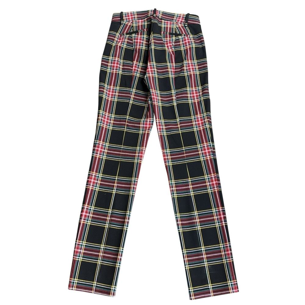 J Crew BC606 Sz‎ 0 NWOT Full-length Ruby Pant in Stewart Tartan Plaid Stretch - Picture 7 of 15